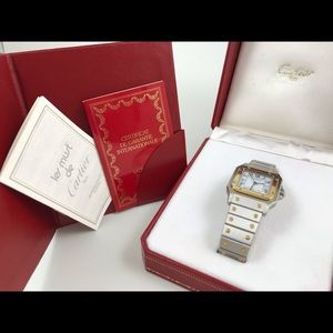 Cartier Vintage Stainless Steel/18k Gold Watch